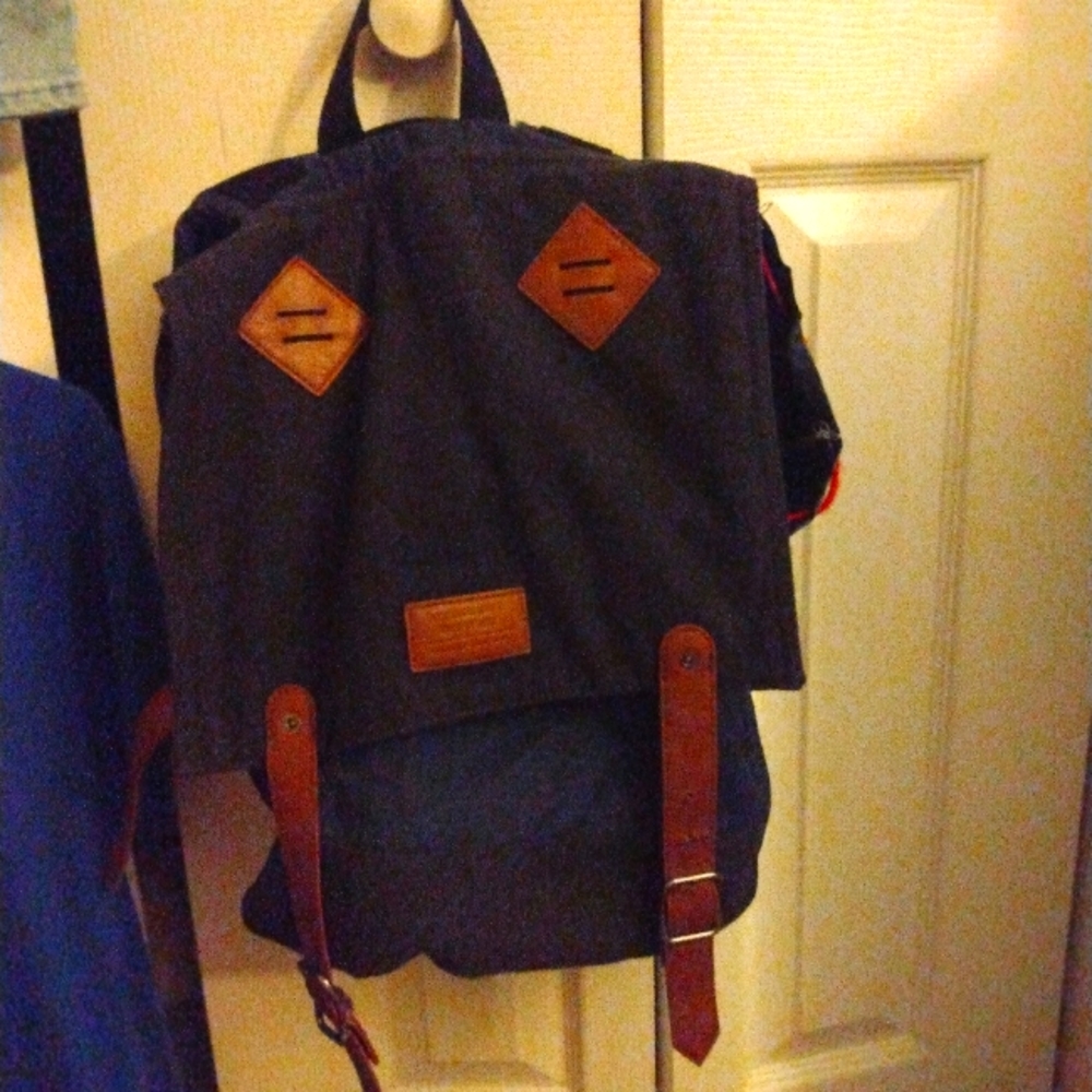 American eagle back pack navy and grey